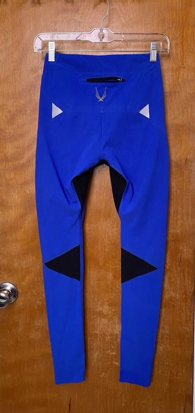 Lucas Hugh Performance V2 Azure Blue Leggings Running Yoga Technical Size S